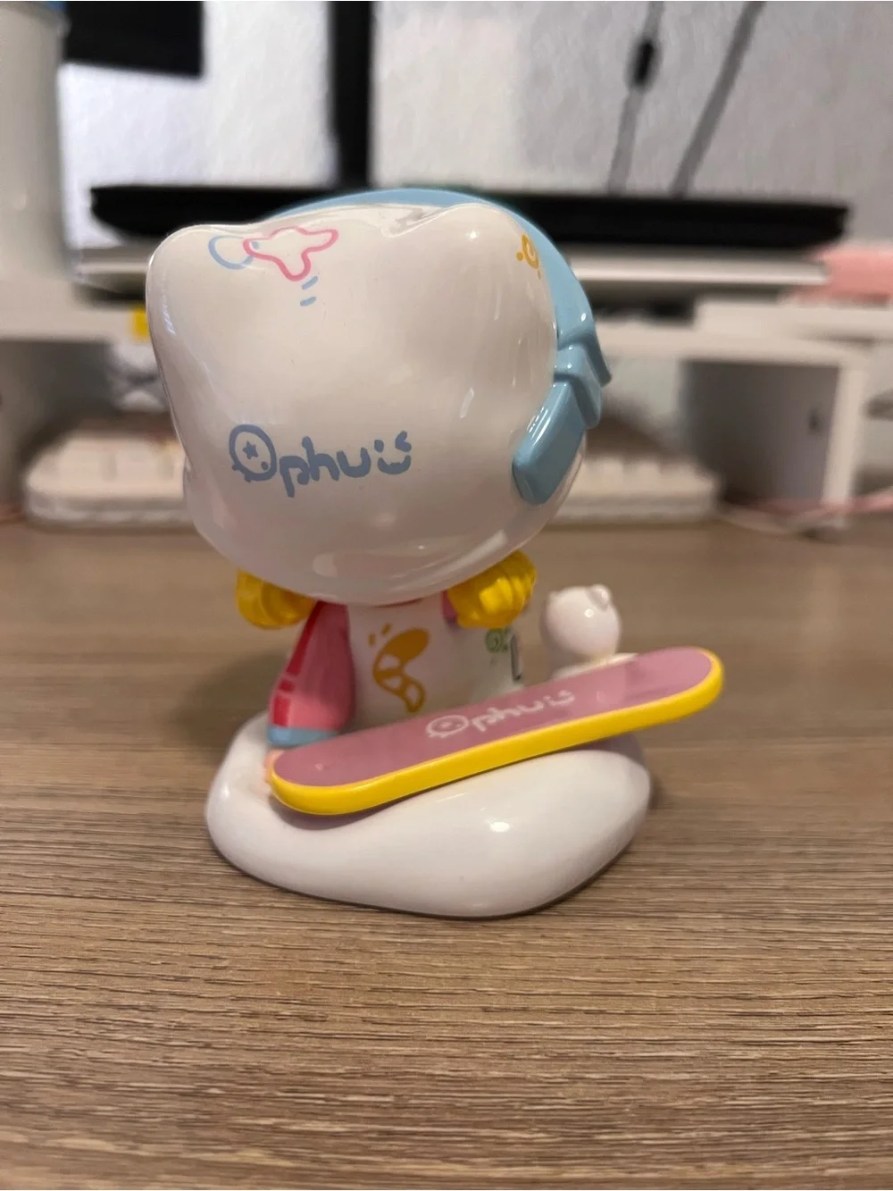Ft. Fire x Ophuu Snow Day Figure with Snowboard & Bear Companion